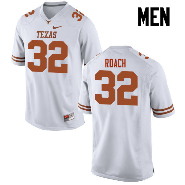 Men #32 Malcolm Roach Texas Longhorns College Football Jerseys-White